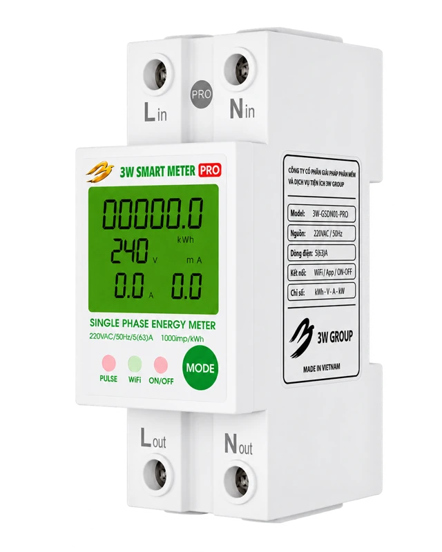 3W Smart Meter Pro công tơ điện thông minh